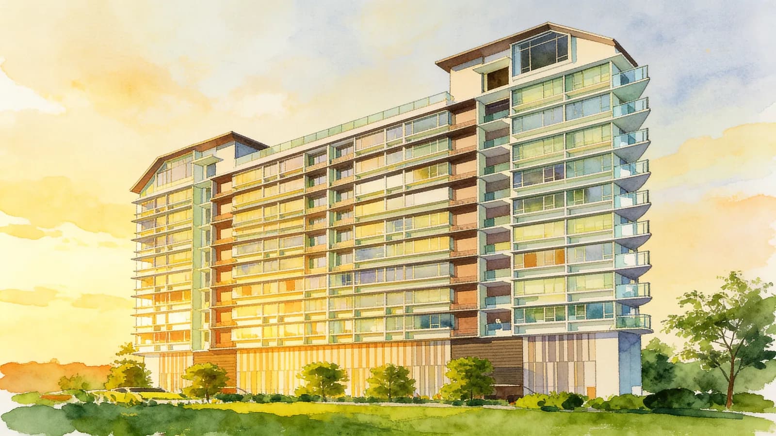 Airstream, a condominium in Kallang. Illustration is AI-generated.