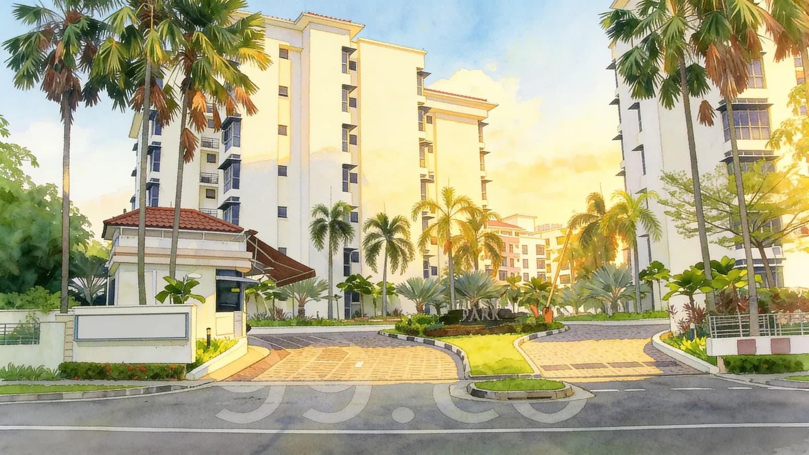 Carissa Park Condominium, an 8-storey condominium in Pasir Ris. Illustration is AI-generated.