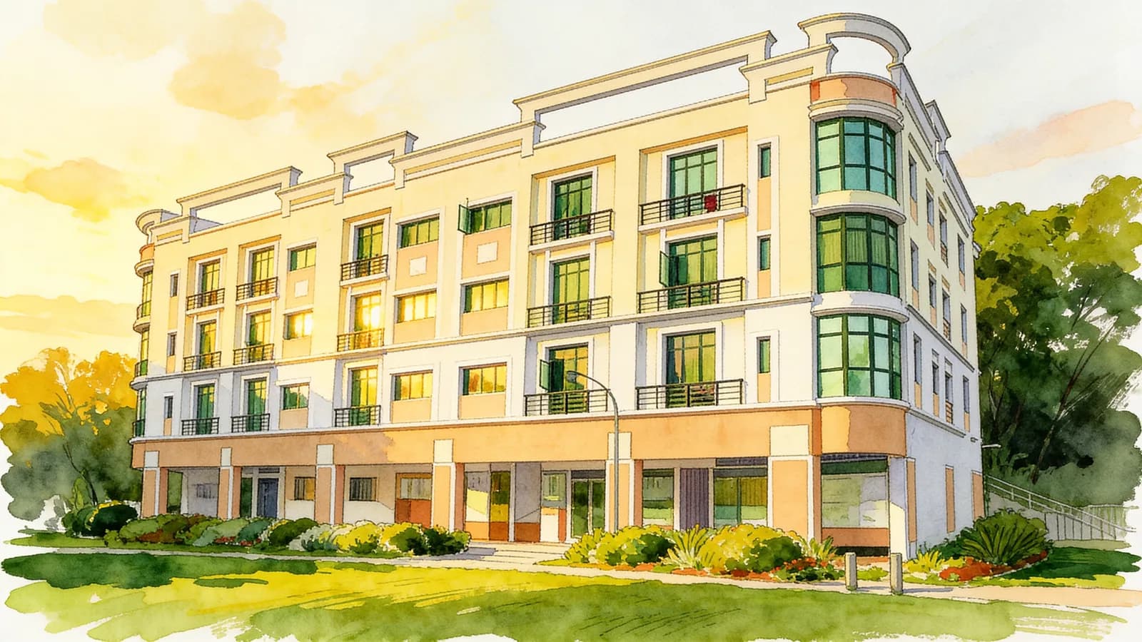 Eng Hoon Mansions, an apartment in Bukit Merah. Illustration is AI-generated.