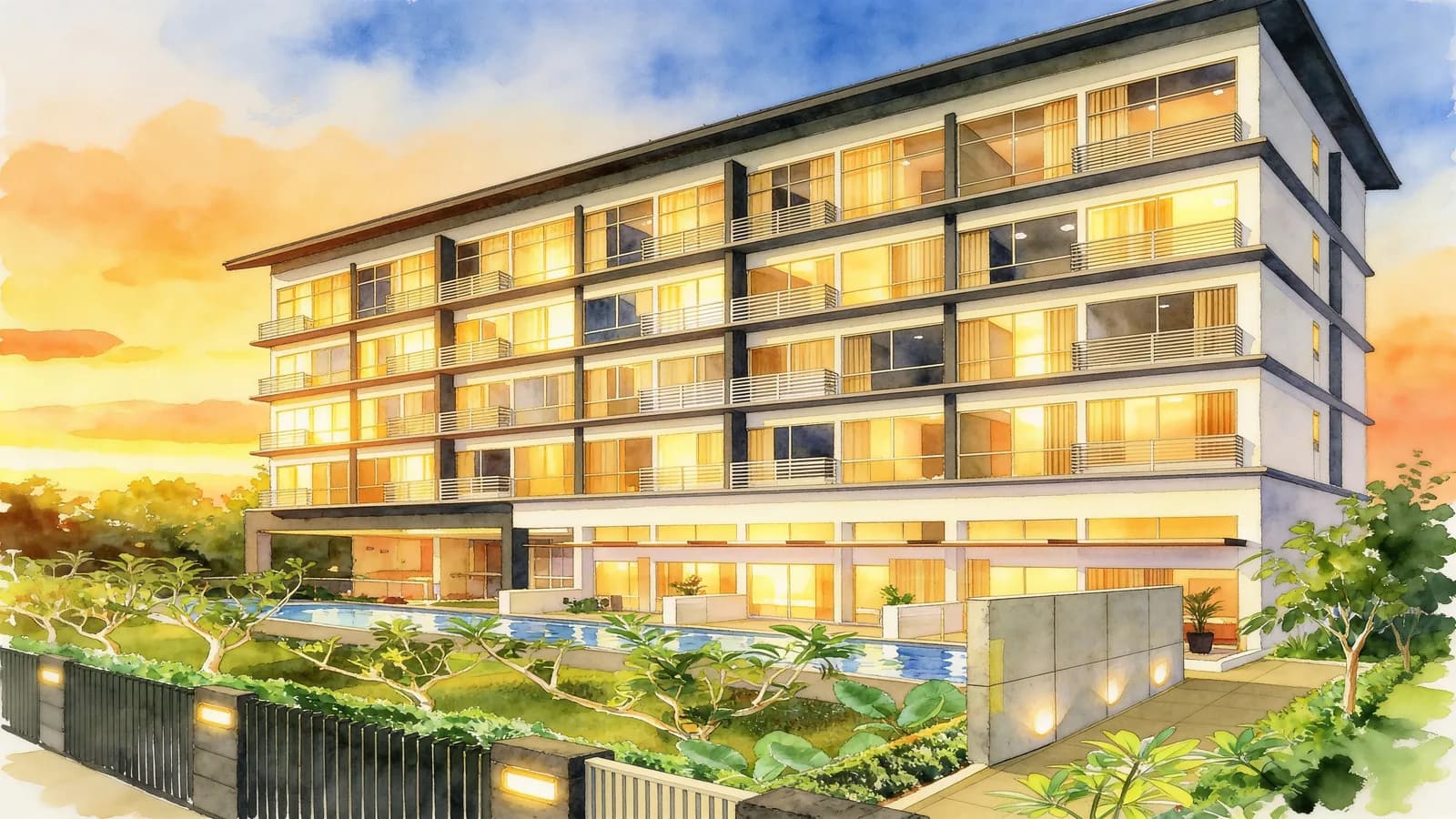 Loft @ Holland, a condominium in Bukit Timah. Illustration is AI-generated.