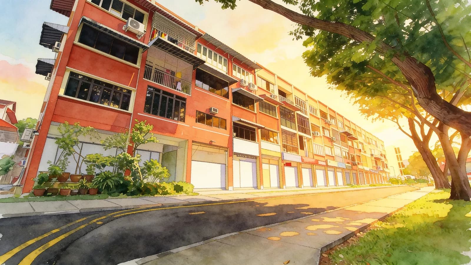 Eng Aun Mansion, an apartment in Novena. Illustration is AI-generated.