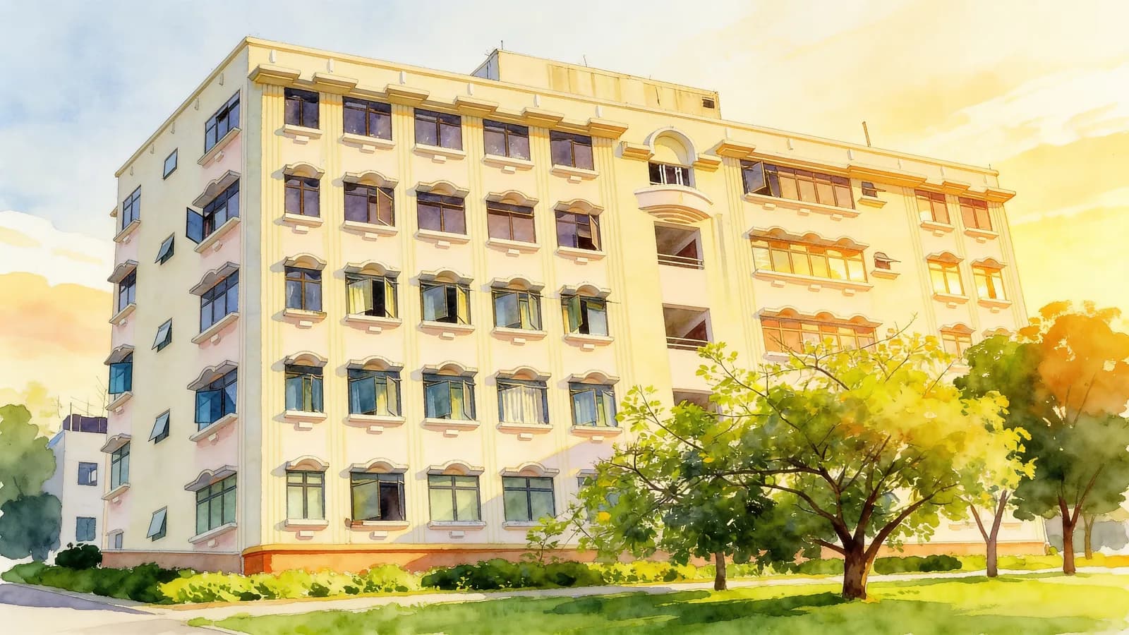 Wang Lodge, an apartment in Geylang. Illustration is AI-generated.