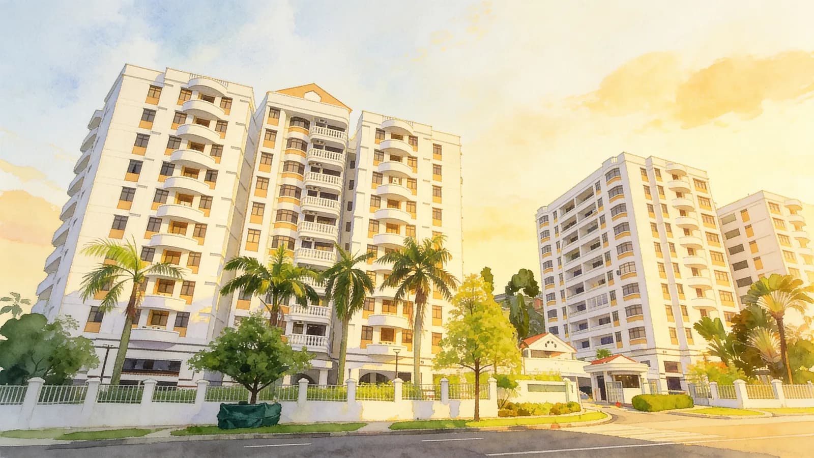Casa Esperanza, a 10-storey condominium in Bukit Timah. Illustration is AI-generated.