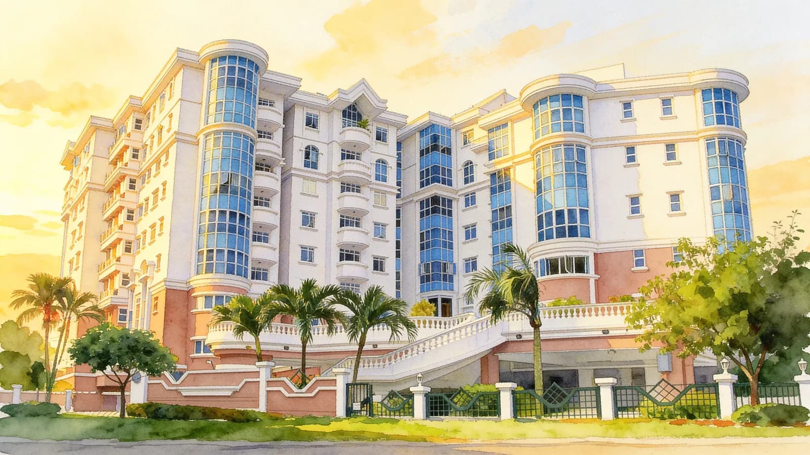 Grand Chateau, a condominium in Bukit Timah. Illustration is AI-generated.