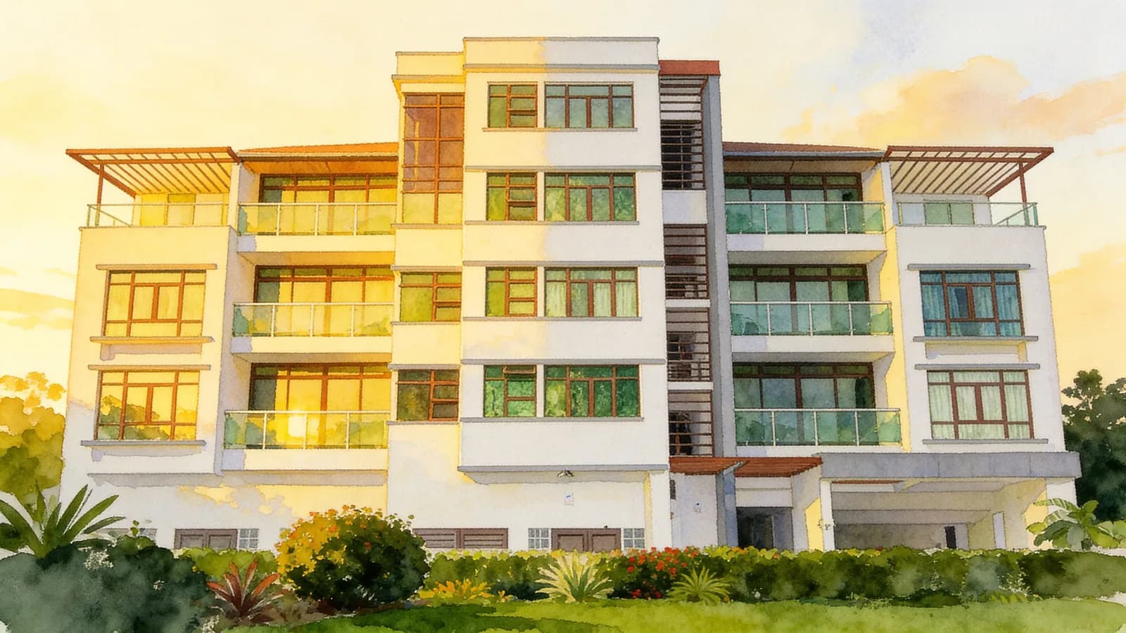Kovan Primera, an apartment in Hougang. Illustration is AI-generated.