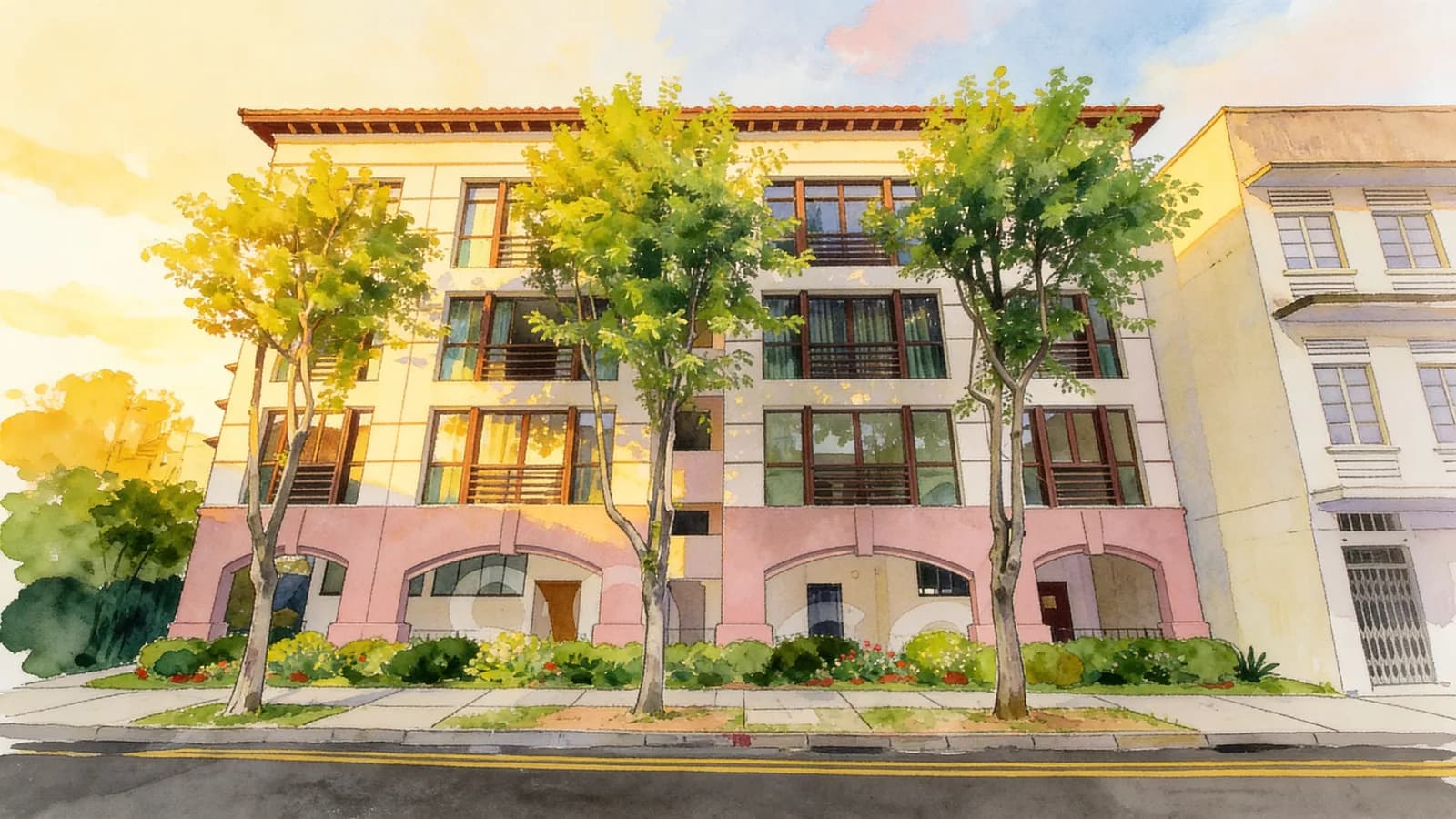 Niven Loft, an apartment in Rochor. Illustration is AI-generated.