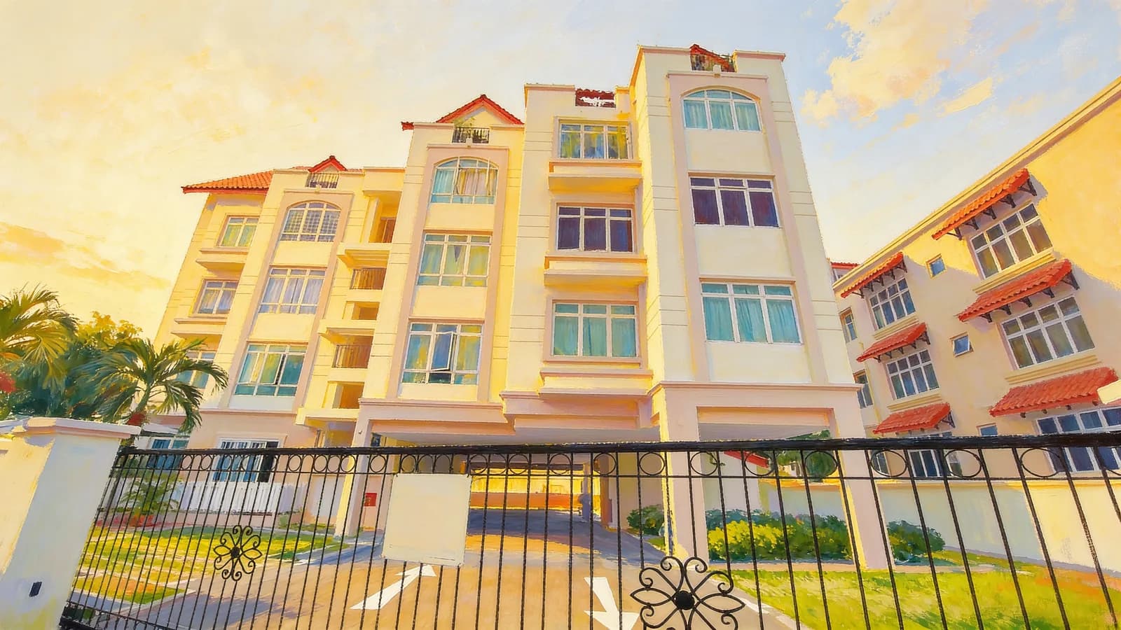 JC Court, a condominium in Geylang. Illustration is AI-generated.