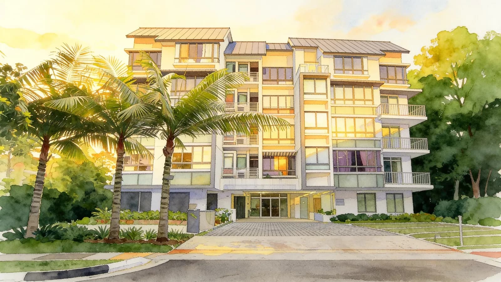 Gillenia, an apartment in Hougang. Illustration is AI-generated.
