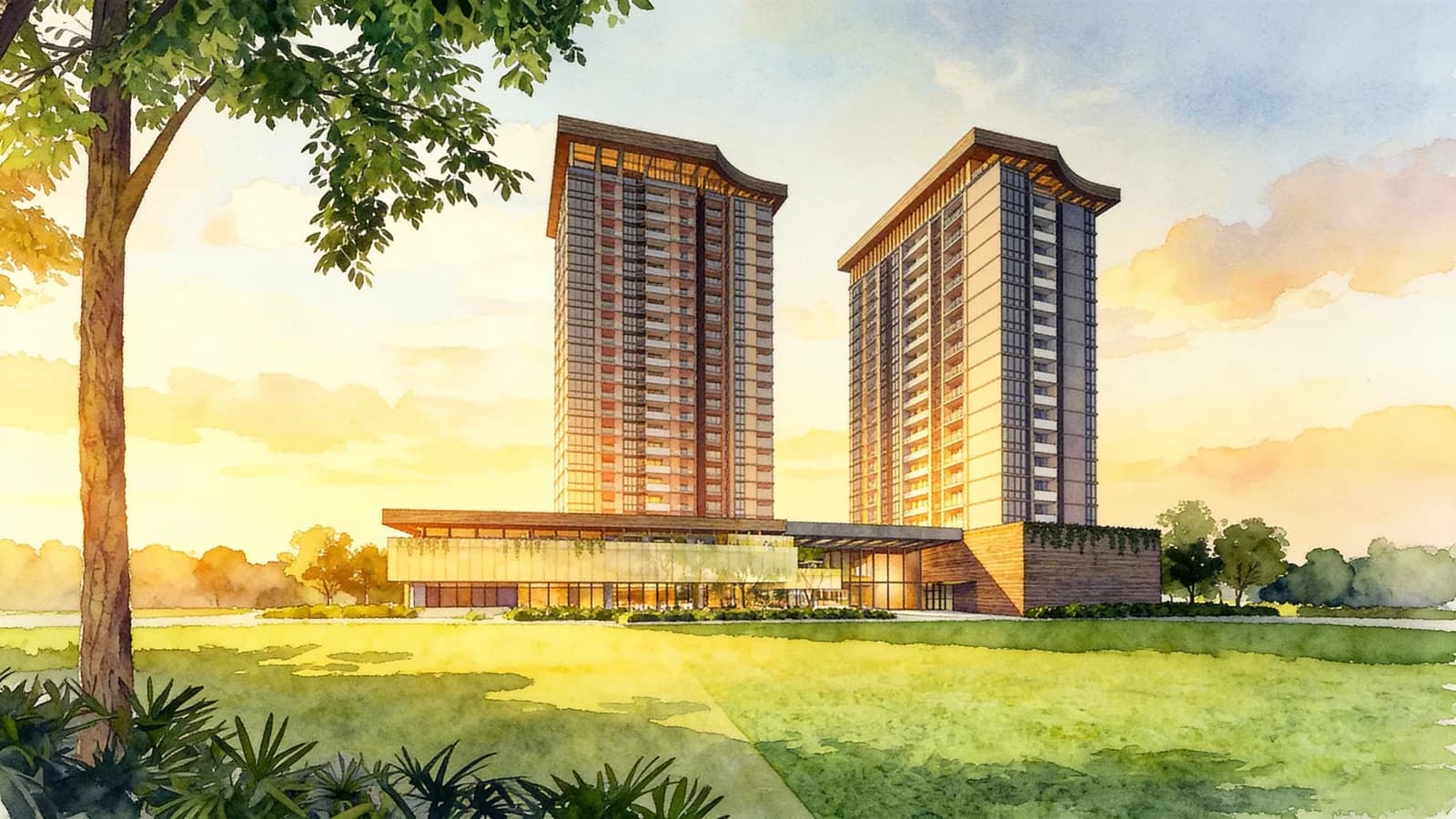 Martin Modern, a 30-storey development in River Valley. Illustration is AI-generated.