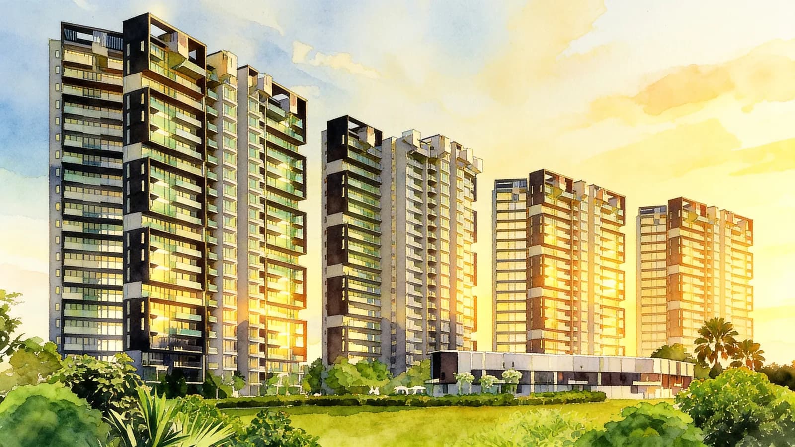 Thomson Impressions, a 19-storey condominium in Bishan. Illustration is AI-generated.