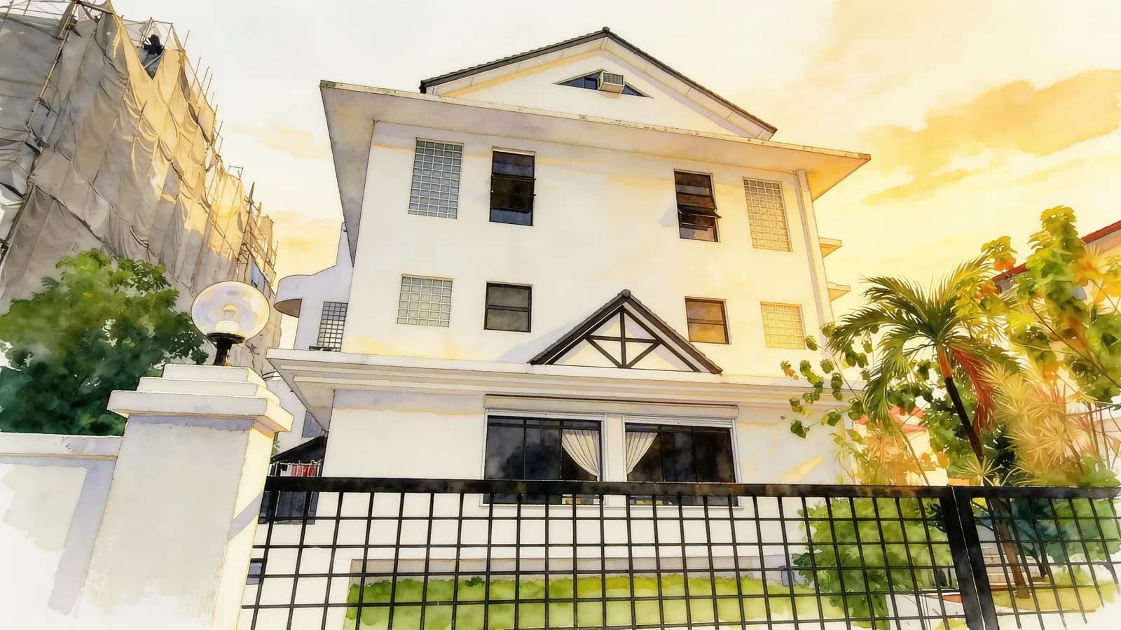 Seraya Court, an apartment in Marine Parade. Illustration is AI-generated.