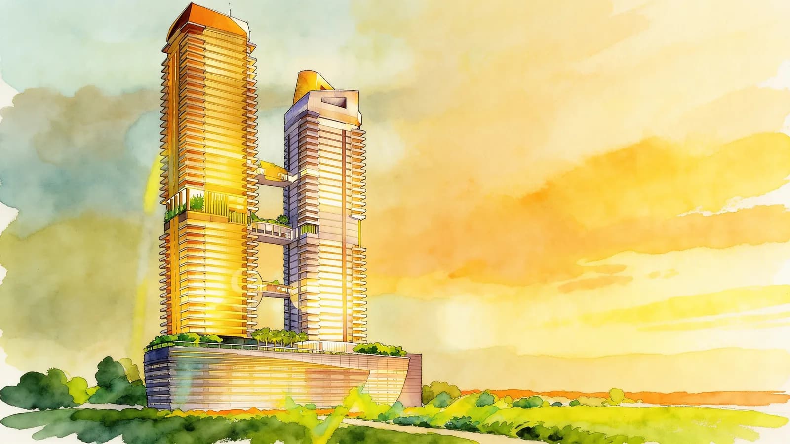 One Shenton, a 50-storey condominium in Downtown Core. Illustration is AI-generated.