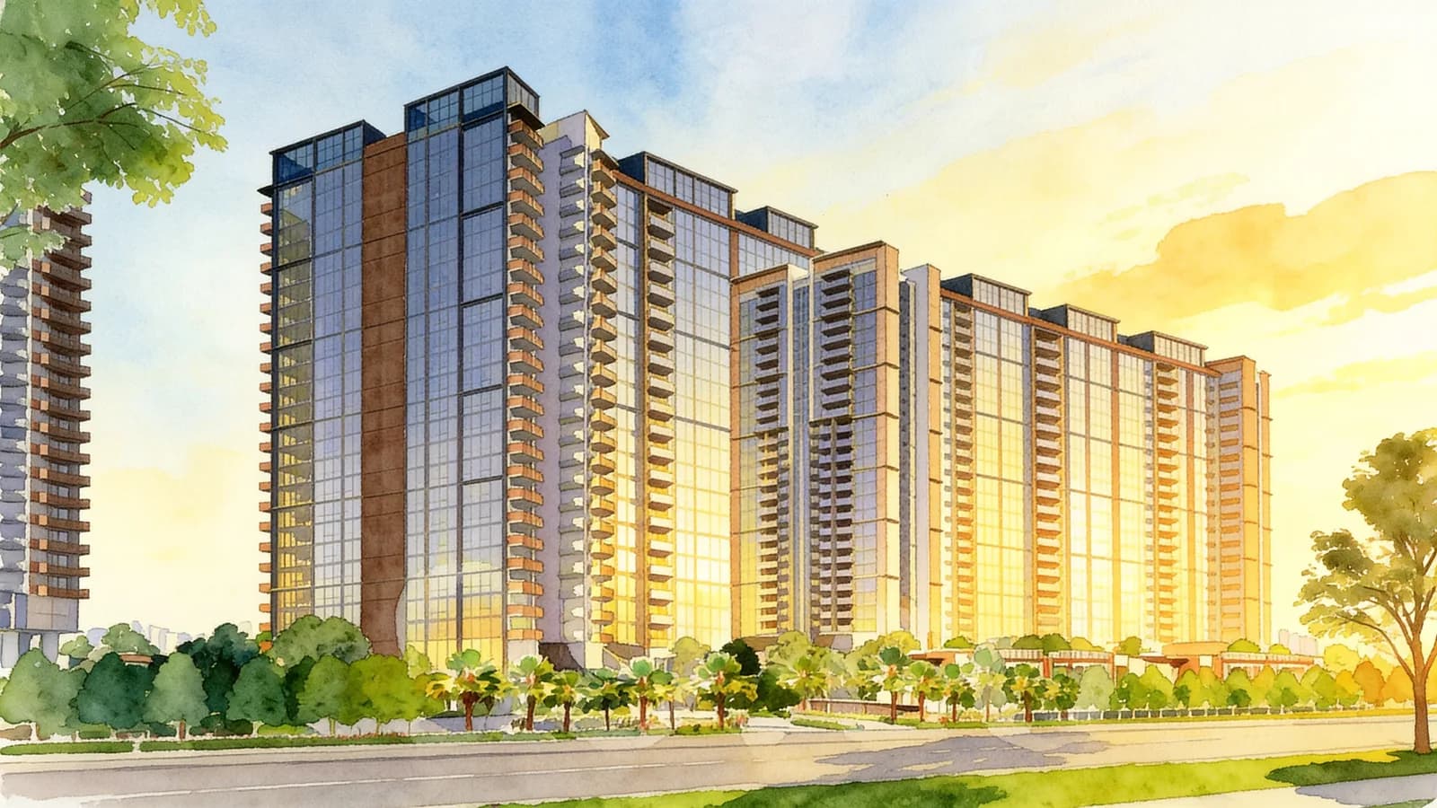 Parc Clematis, a 24-storey condominium in Clementi. Illustration is AI-generated.