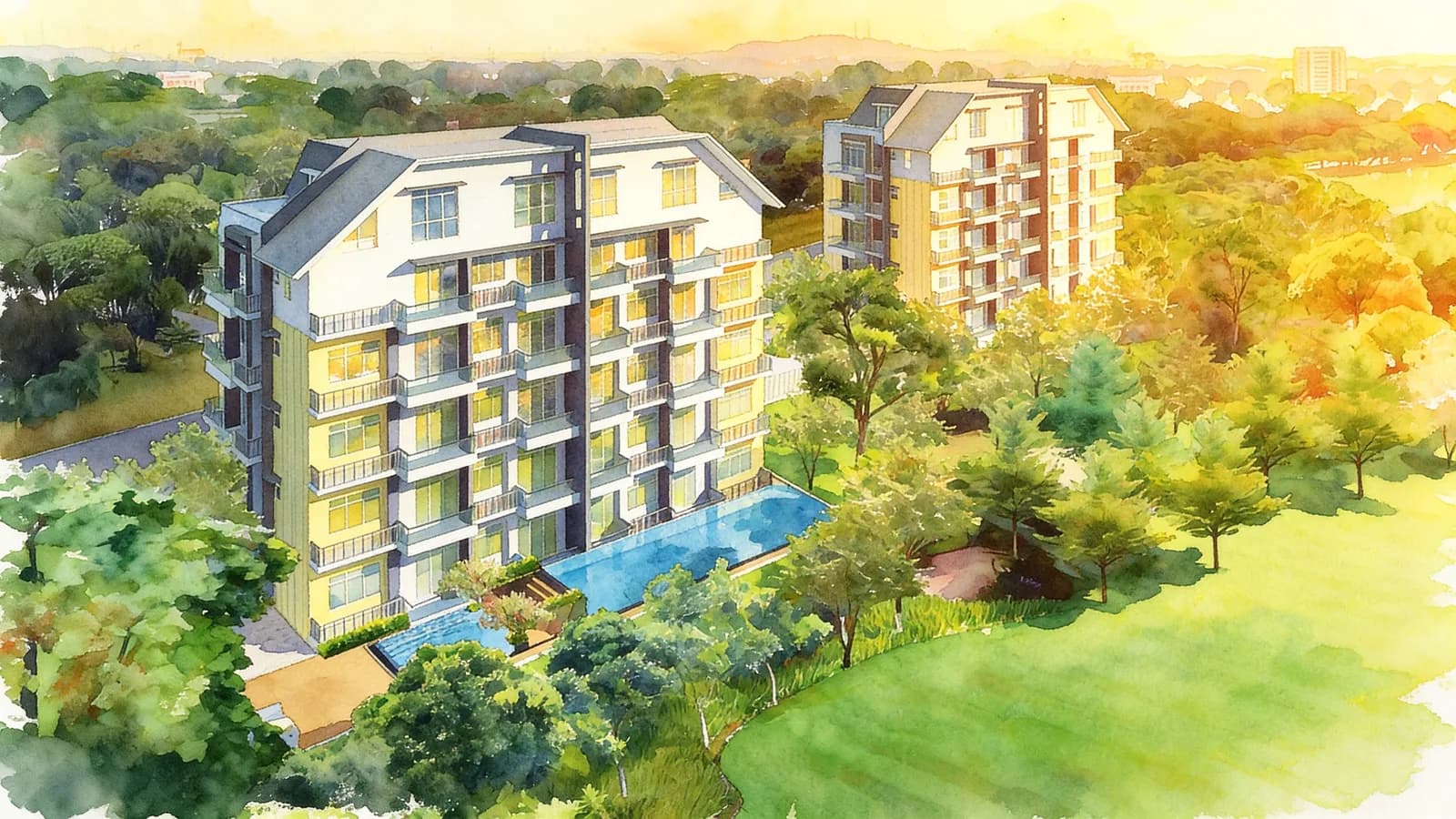 Eastwood Regency, a condominium in Bedok. Illustration is AI-generated.
