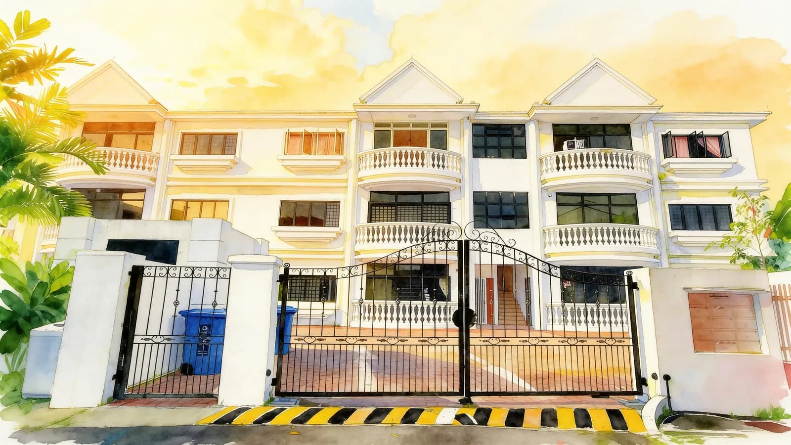 Wan Tho Lodge, a condominium in Toa Payoh. Illustration is AI-generated.