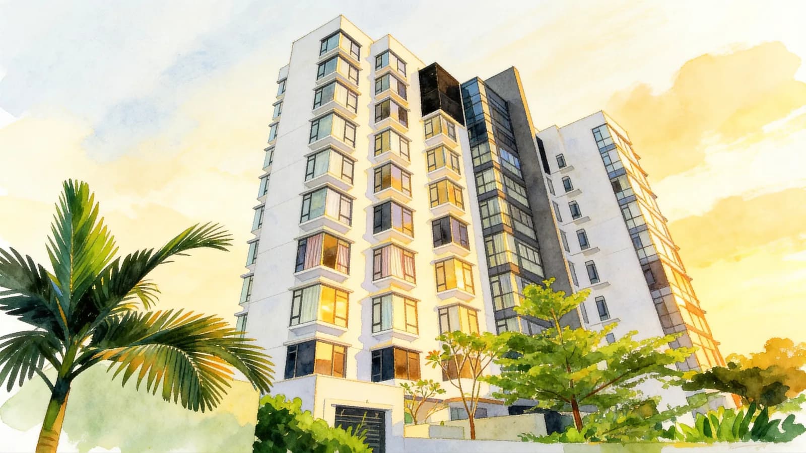 Cliften, an apartment in Tanglin. Illustration is AI-generated.