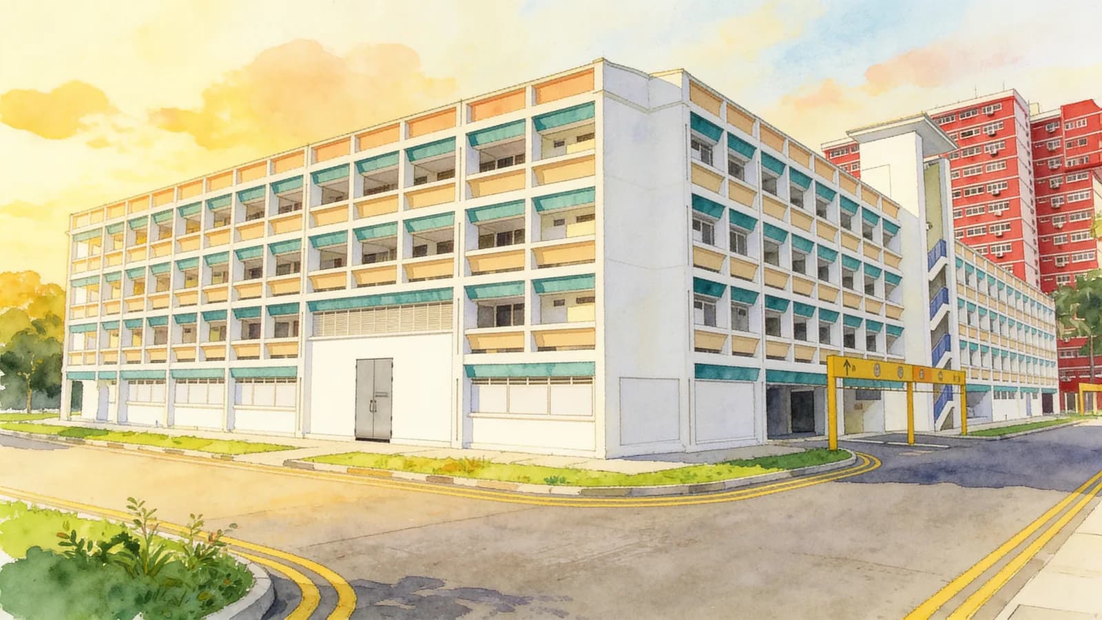 257A Boon Lay Drive, an HDB in Jurong West. Illustration is AI-generated.
