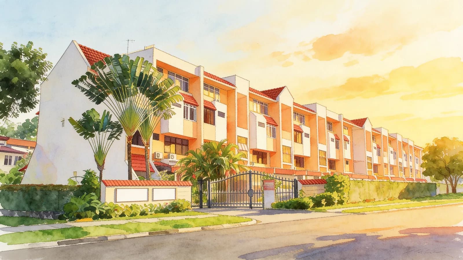 Apollo Gardens, an apartment in Tampines. Illustration is AI-generated.