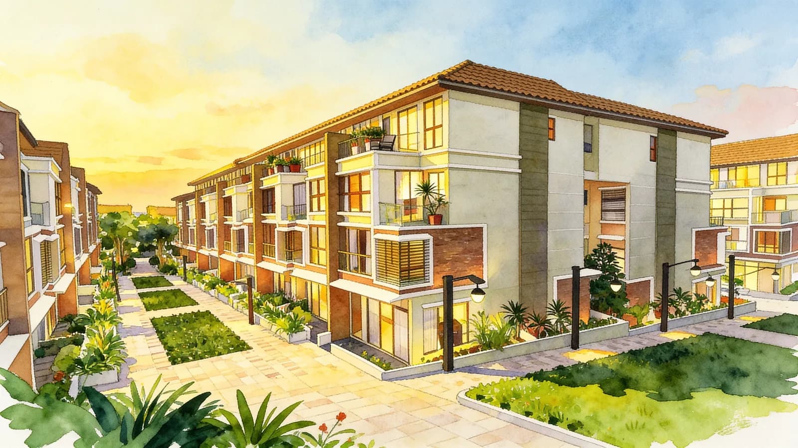 Eleven @ Holland, a 2-storey cluster house. Illustration is AI-generated.