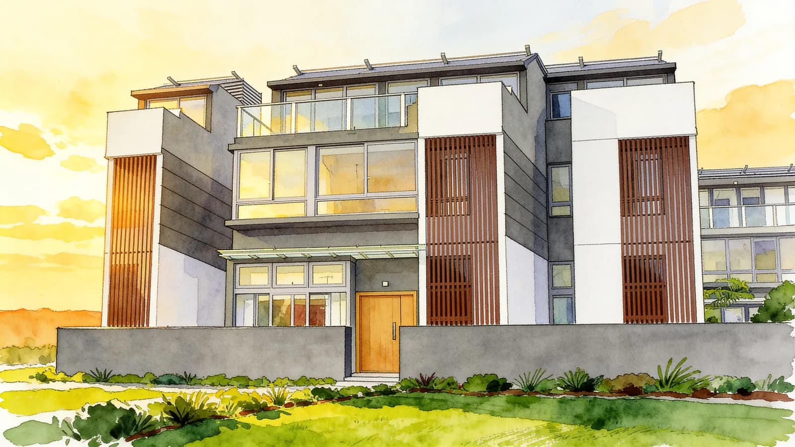 Bellaville, a cluster house. Illustration is AI-generated.