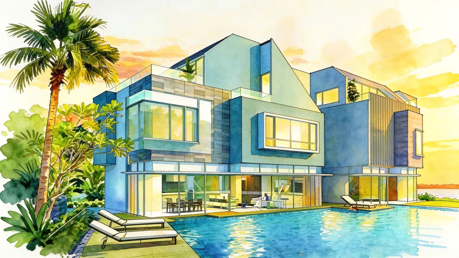 Chateau La Salle, a 2-storey detached house. Illustration is AI-generated.