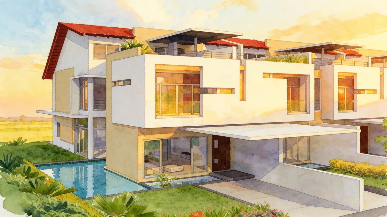 8 on Chuan, a terraced house. Illustration is AI-generated.
