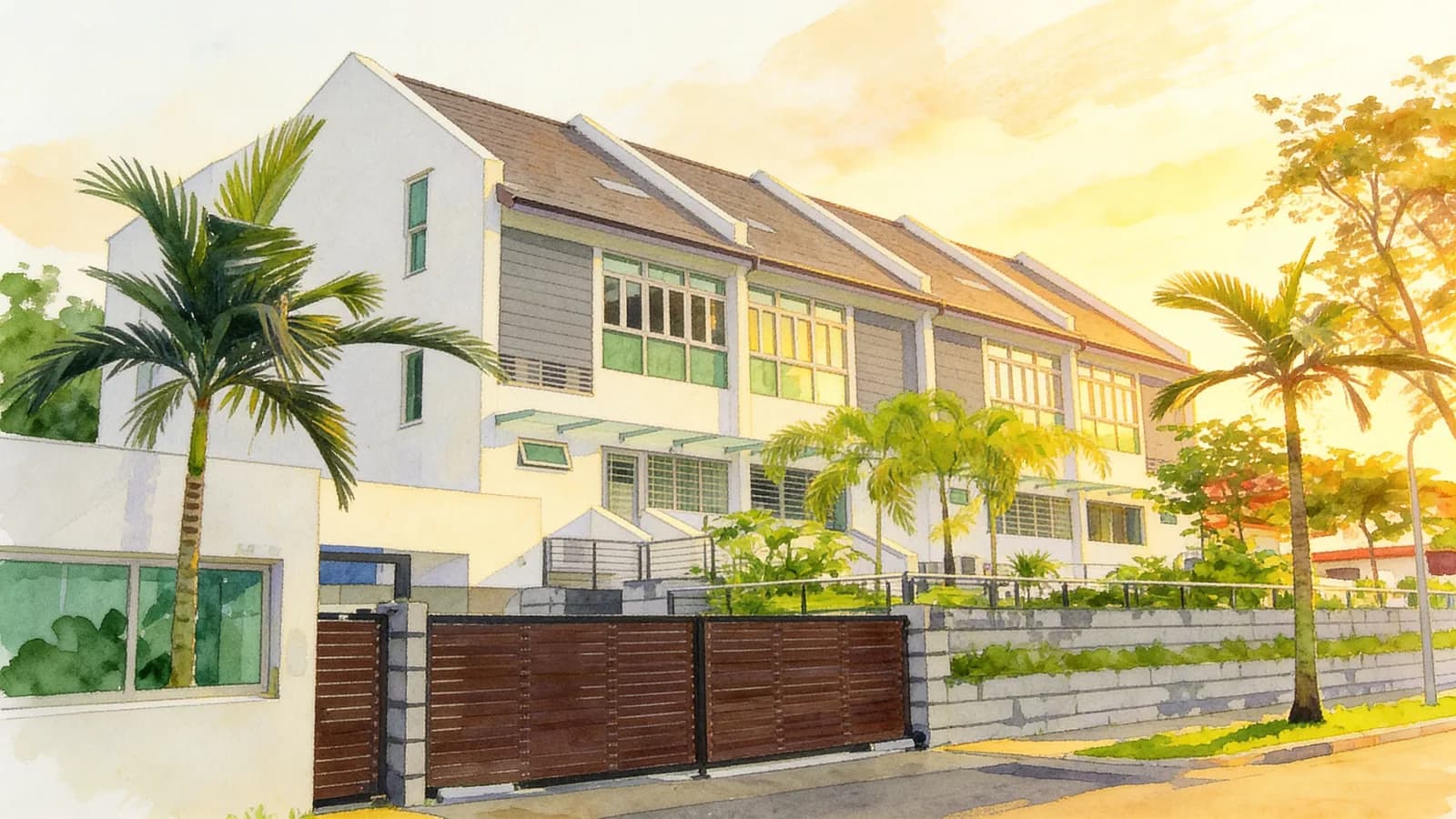 Sommerville Regency, a cluster house. Illustration is AI-generated.