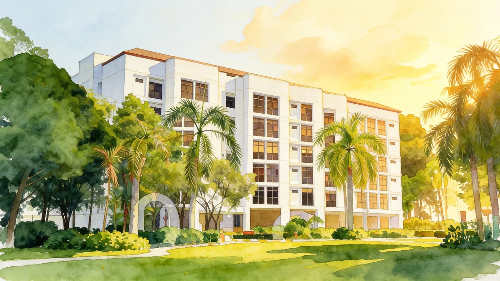 Cashew Heights Condominium, a condominium in Bukit Panjang. Illustration is AI-generated.