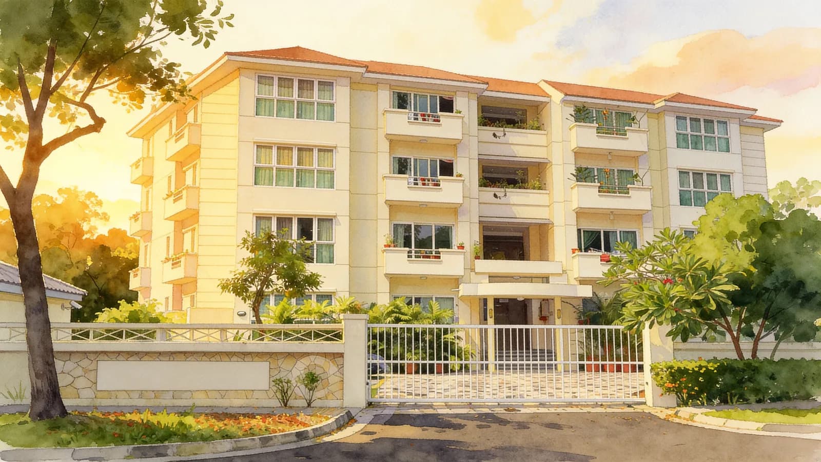 Parc Regency, a condominium in Queenstown. Illustration is AI-generated.