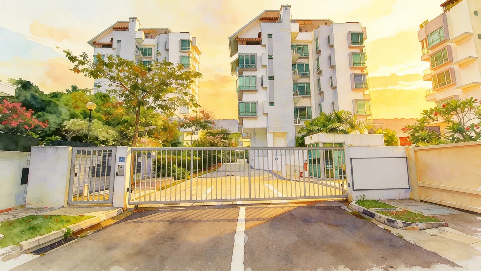 Coastal Breeze Residences, a condominium in Pasir Ris. Illustration is AI-generated.