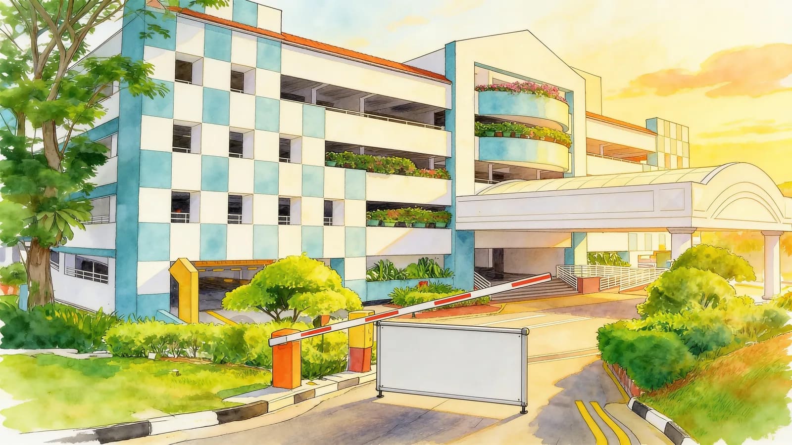 Beauty World Centre, a condominium in Bukit Timah. Illustration is AI-generated.