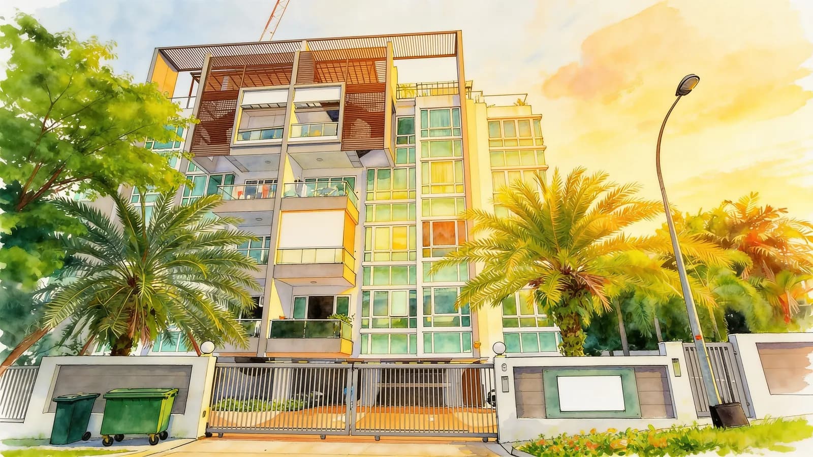 Eden View, a condominium in Serangoon. Illustration is AI-generated.