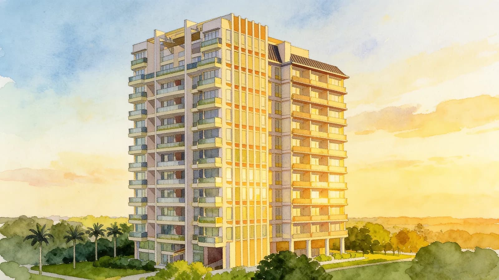 Ventuno Balmoral, a condominium in Tanglin. Illustration is AI-generated.