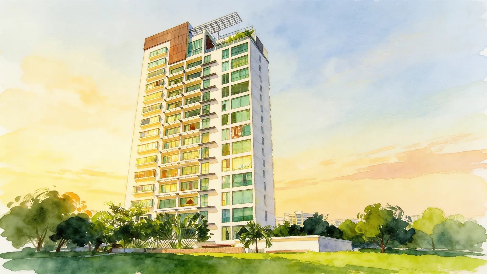 Paradise Palms, a condominium in Geylang. Illustration is AI-generated.