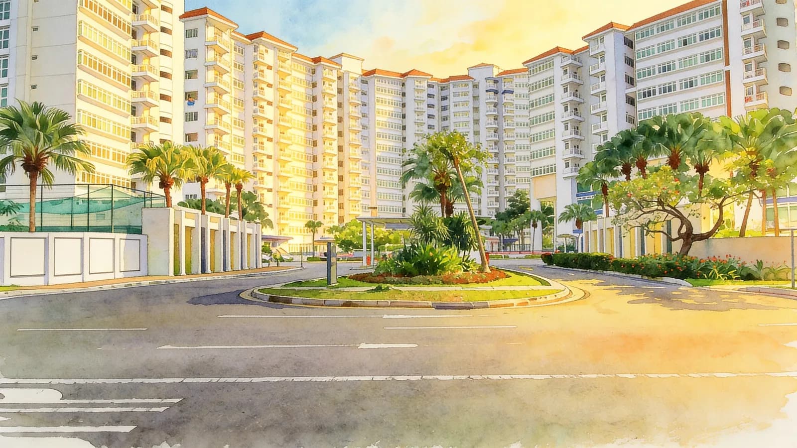 Costa Del Sol, a 30-storey condominium in Bedok. Illustration is AI-generated.