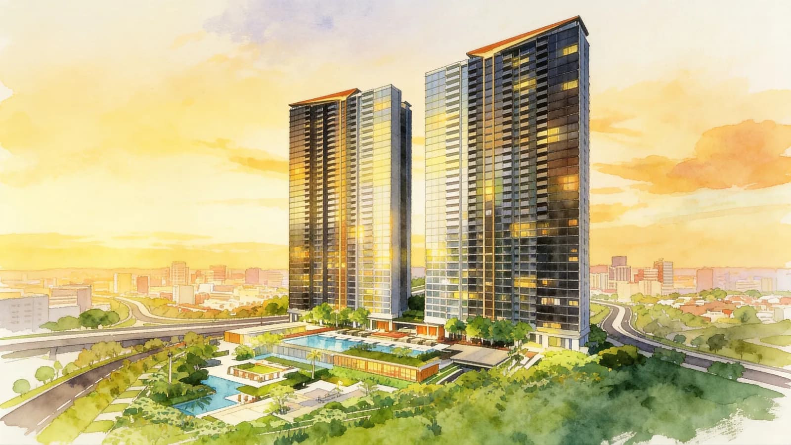 Clavon, a 37-storey condominium in Clementi. Illustration is AI-generated.