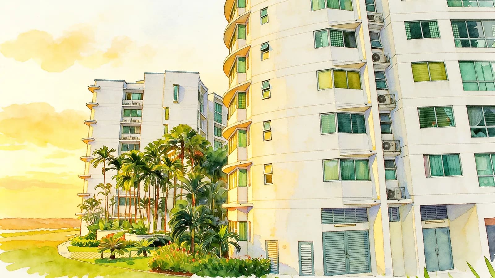 Astor Green, a condominium in Bukit Timah. Illustration is AI-generated.
