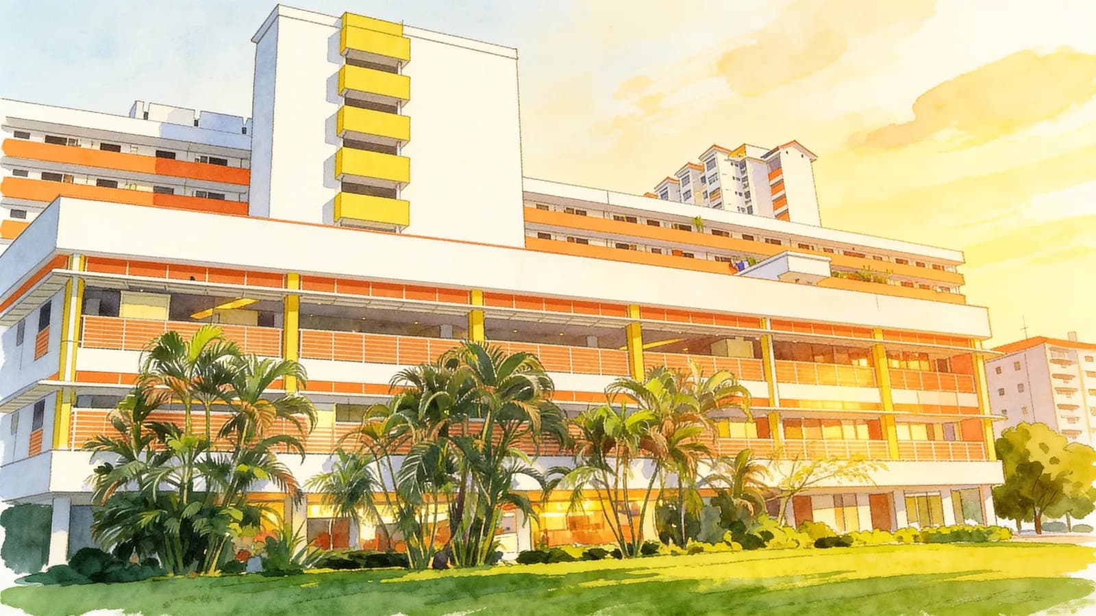 People's Park Centre, an apartment in Outram. Illustration is AI-generated.