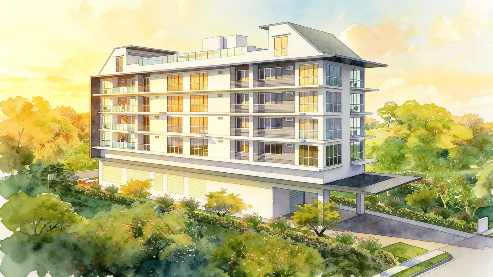 Shiro, an apartment in Bedok. Illustration is AI-generated.