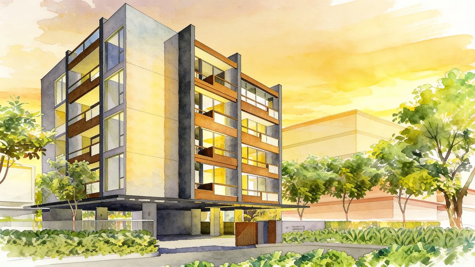 Serenity Breeze, an apartment in Bedok. Illustration is AI-generated.