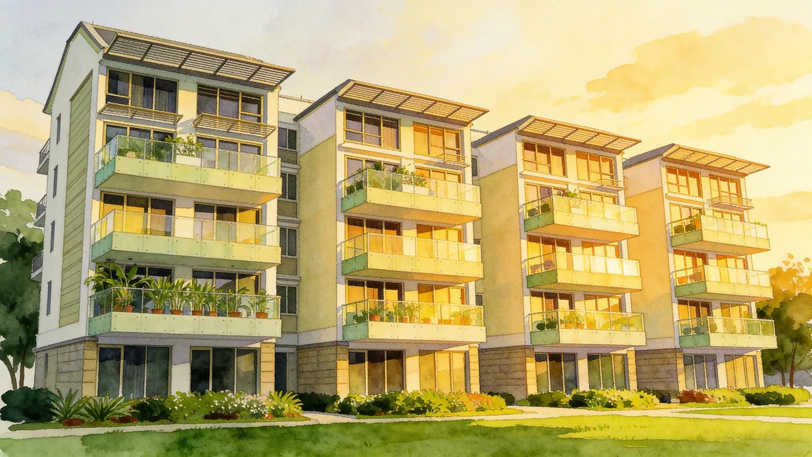The Peak, a condominium in Queenstown. Illustration is AI-generated.