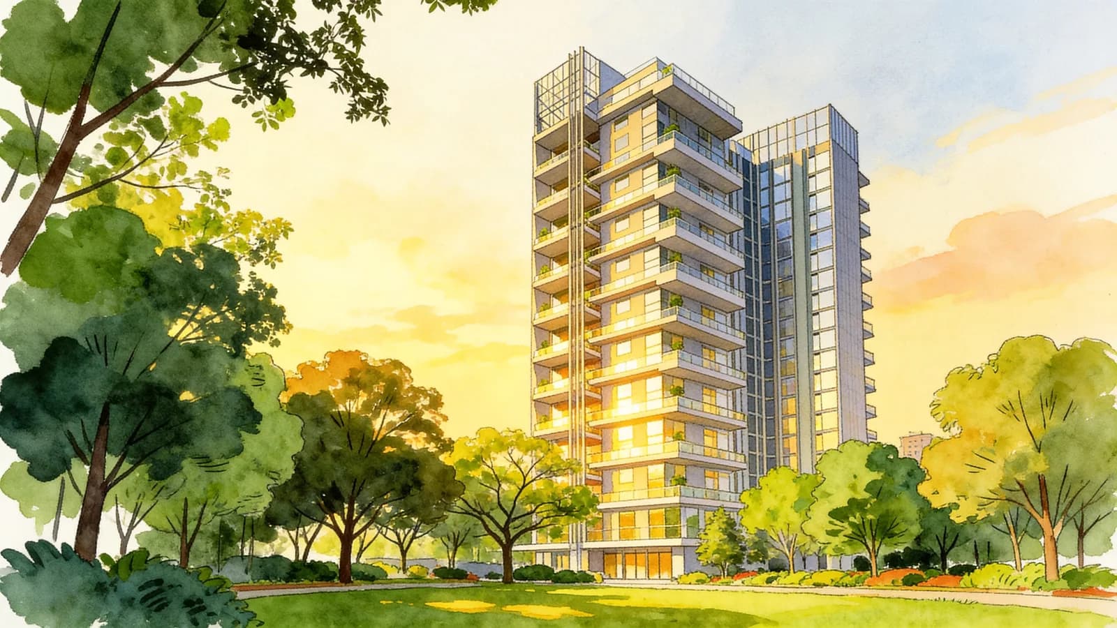3 Orchard By-The-Park, a 25-storey condominium in Orchard. Illustration is AI-generated.