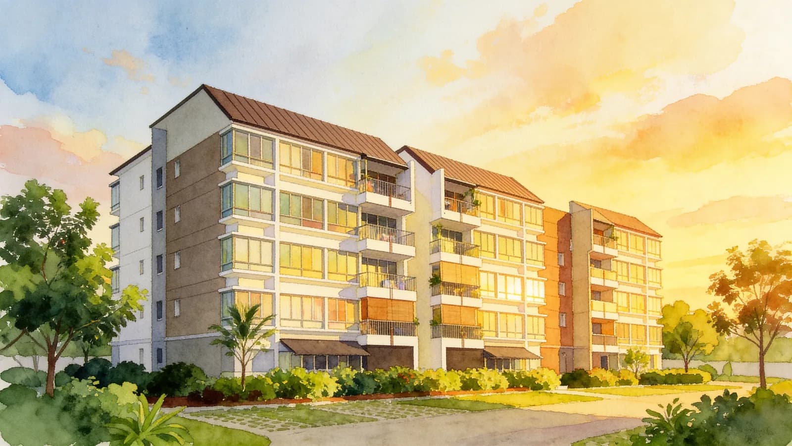 The Verte, a condominium in Bedok. Illustration is AI-generated.