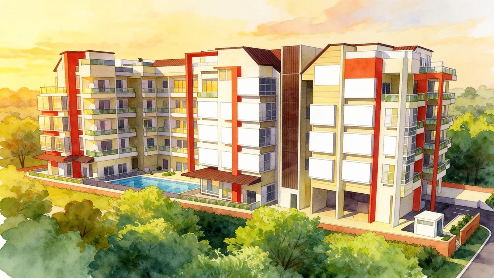 Espira Spring, an apartment in Bedok. Illustration is AI-generated.