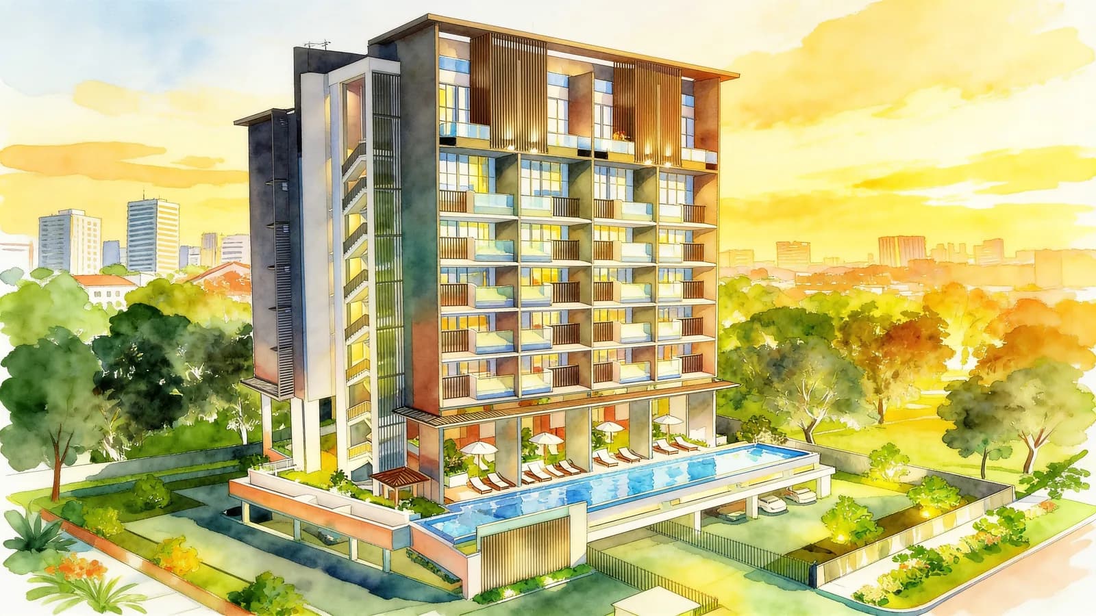 Laurel Tree, a condominium in Bukit Batok. Illustration is AI-generated.