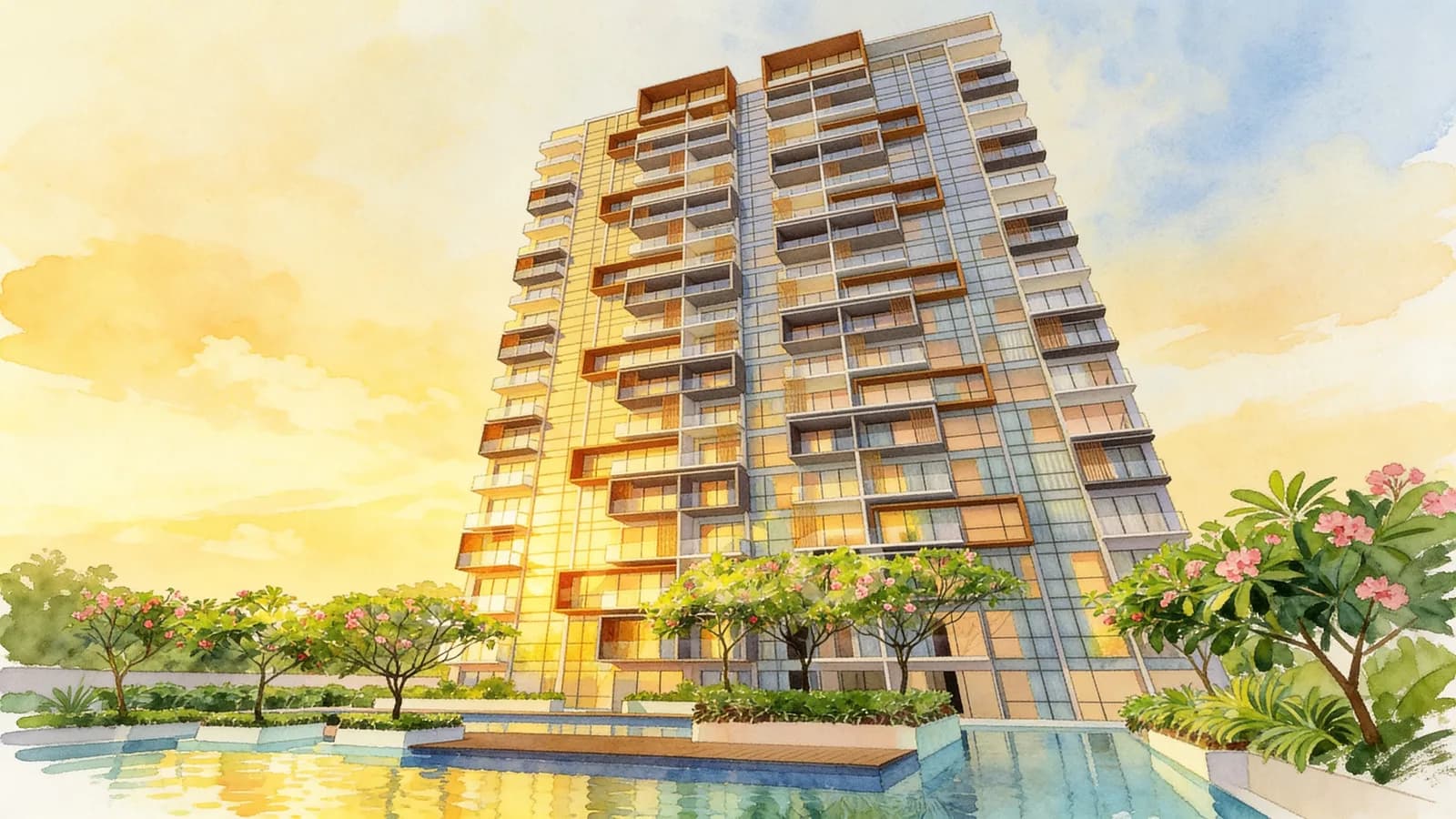 Nin Residence, a condominium in Toa Payoh. Illustration is AI-generated.