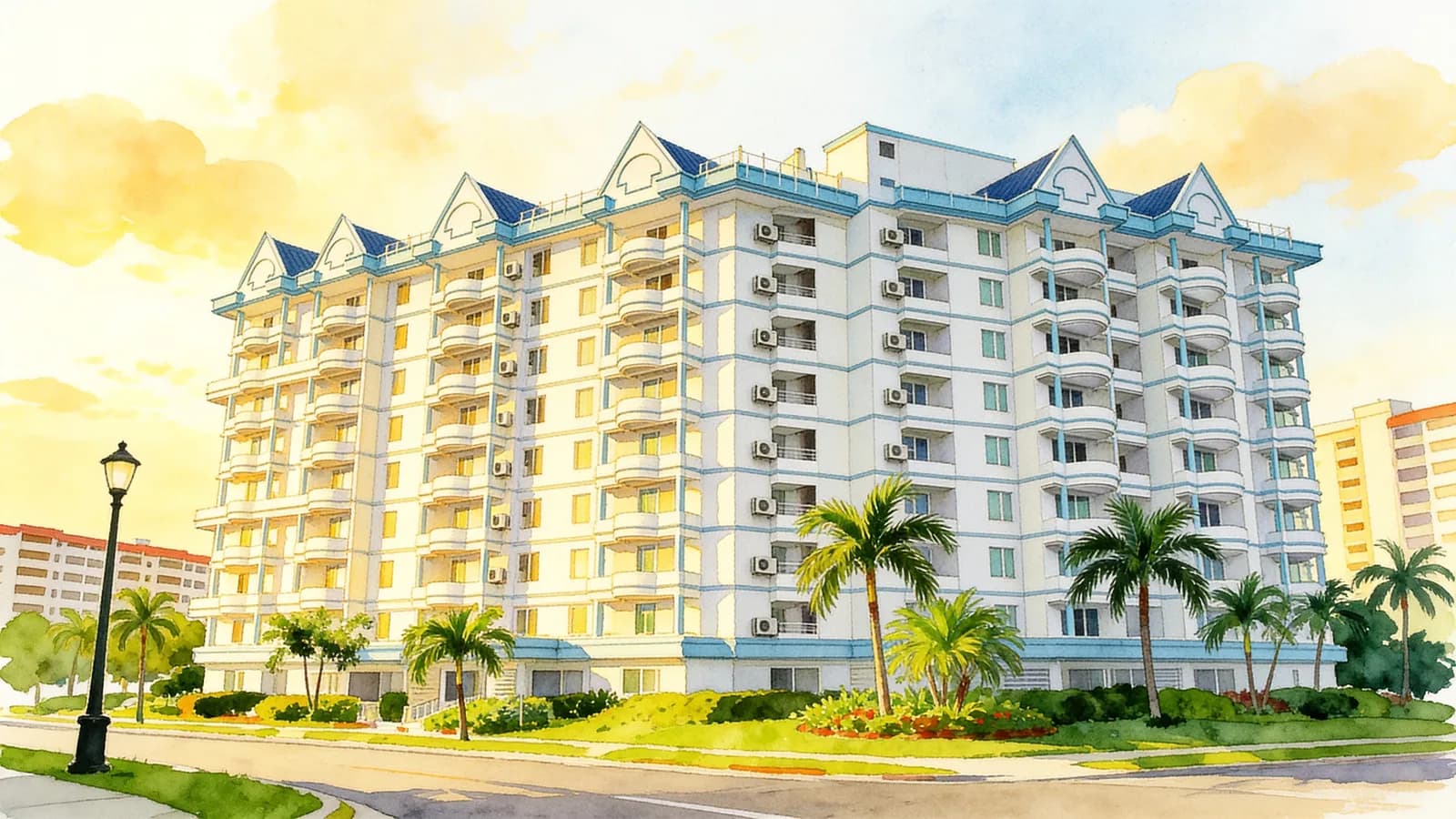Escada View, a 12-storey condominium in Bedok. Illustration is AI-generated.