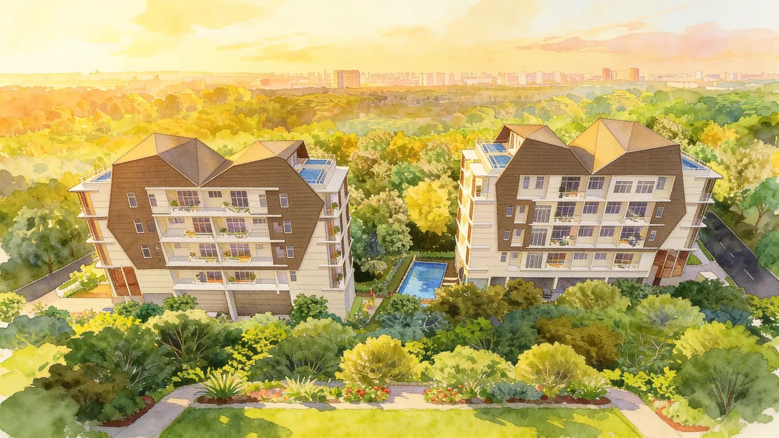 Espira Suites, a 5-storey condominium in Bedok. Illustration is AI-generated.