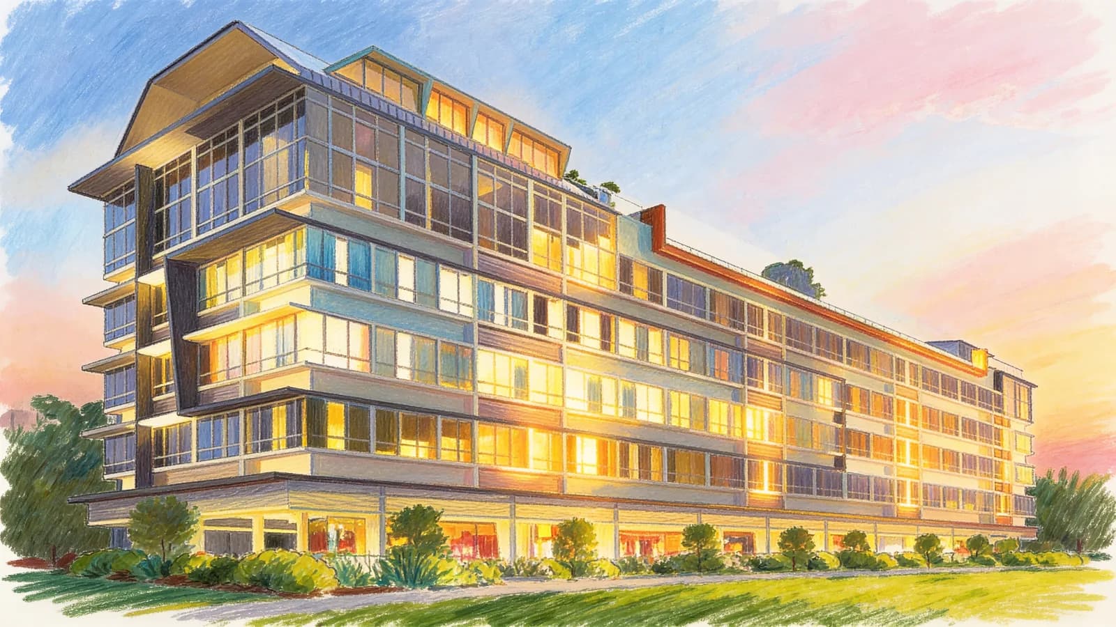 Kembangan Suites, a condominium in Bedok. Illustration is AI-generated.
