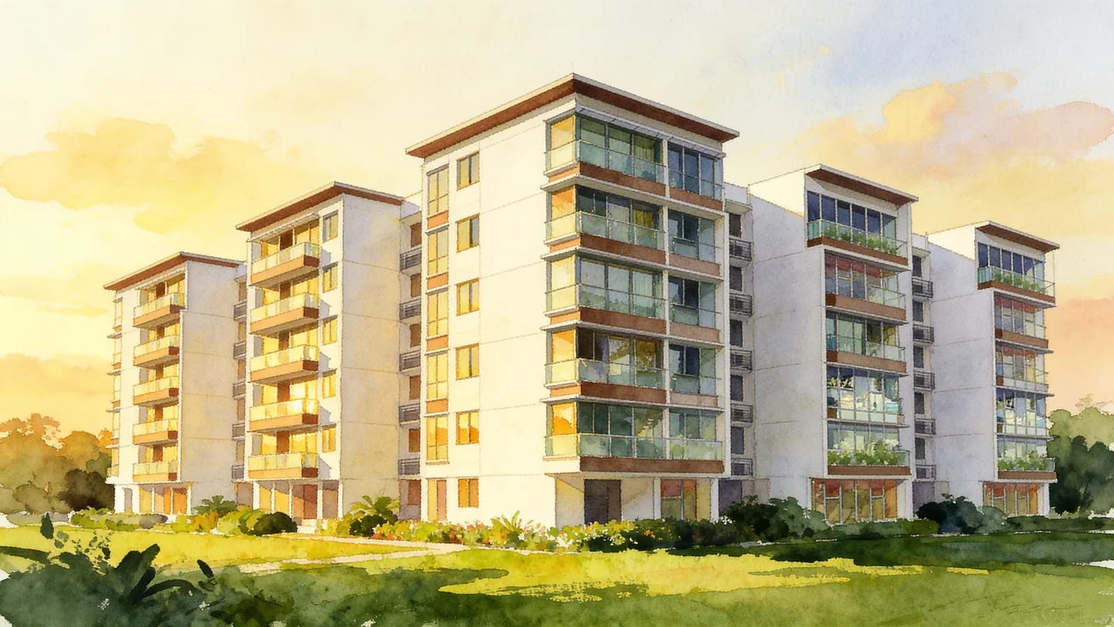 ESPA, a 5-storey condominium in Bukit Panjang. Illustration is AI-generated.
